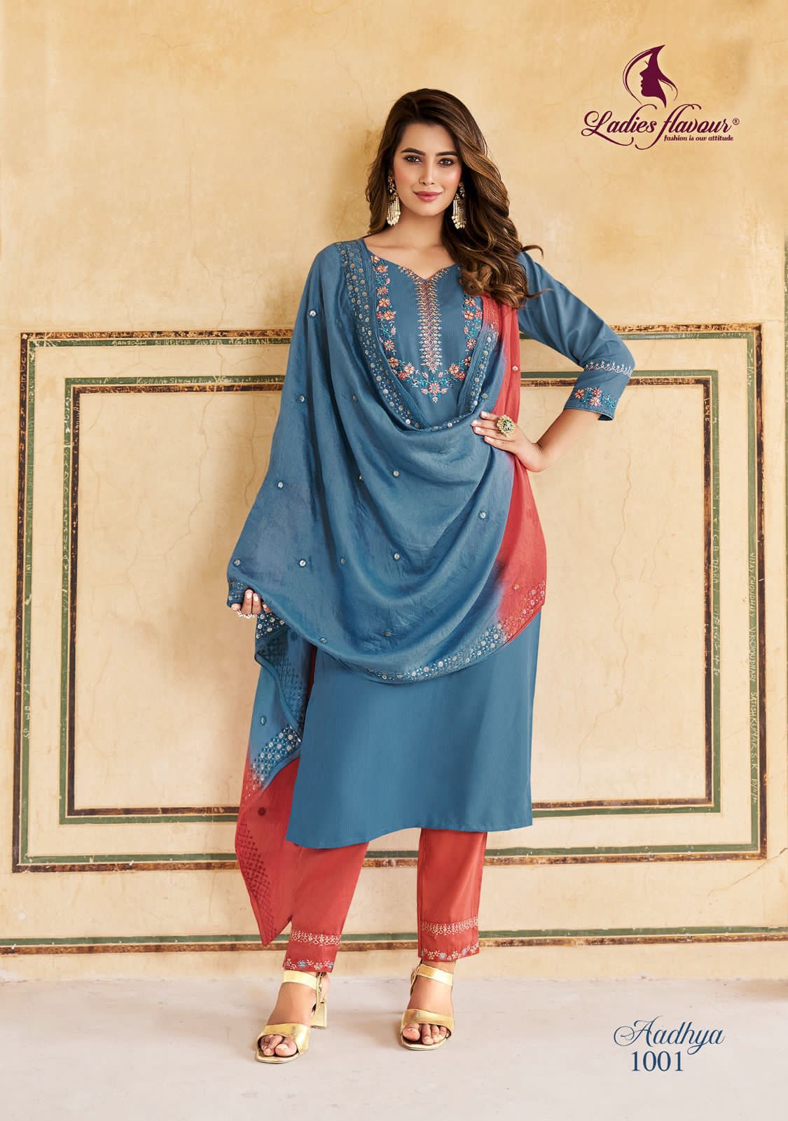 Aadhya By Ladies Flavour Embroidery Readymade Suits